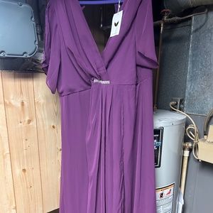 Mother of bride flutter sleeve gown 3x